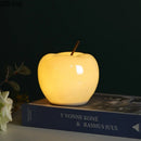 GobekUsa Glowing Ceramic Apple Statue for Desk Ornaments and Room Decor