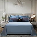 GobekUsa 1500TC Jacquard Egyptian Cotton Bedding Set: Queen King Linens, Duvet Cover, Sheets