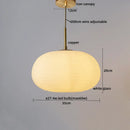 GobekUsa Glass Copper LED Pendant Chandelier for Bedroom Dining Living Room