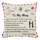 GobekUsa Love Mom Cushion Cover 45x45cm - Family Anniversary Gift - Nordic Design