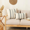 GobekUsa Boho Tassel Cushion Cover: Geometric Woven Crochet Pillowcase