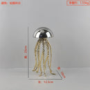 GobekUsa Crystal Jellyfish Sculpture - Marine Organism Figurine for Home Decor