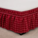 GobekUsa Elastic Band Diamond Lattice Ruffled Bed Skirt for Queen Size Mattress