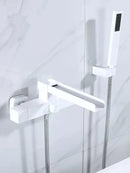 GobekUsa Brushed Gold Wall Mounted Waterfall Bathtub Shower Set Mixer Tap