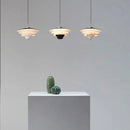 GobekUsa Cream Wind Milk Glass Pendant Lights LED E27 Modern Kitchen Island Dining