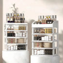 GobekUsa 4 Tier Makeup Drawer Organizer for Jewelry & Cosmetic Storage