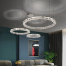 GobekUsa Crystal LED Chandelier: Modern Luxury Chrome Steel & Clear K9 Crystal Lighting