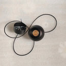 Nordic Ball Pendant Light in Black or White Aluminum