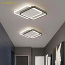 GobekUsa Crystal Ceiling Lights: Modern Indoor Lighting with LED, Round/Square Luminaria
