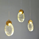 GobekUsa Crystal Bubble Pendant Chandelier for Dining Room Bedroom Restaurant Bar