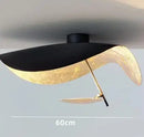 GobekUsa Lederam Manta Pendant Lamp - Industrial Retro Design, White & Black.