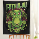 GobekUsa Cat Call Tapestry Wall Hanging - Psychedelic Hippie Aesthetics Dorm Decor