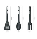 GobekUsa Kitchen Utensils Set Spoons Silicone Spatula Portable Camping Cutlery Flatware