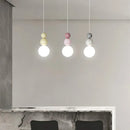 GobekUsa Cream Nordic LED Pendant Light: Modern Hanging Lamp for Stylish Indoor Room Decor