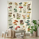 GobekUsa Cactus & Mushroom Girl Tapestry - Hippie Boho Psychedelic Wall Art Decor