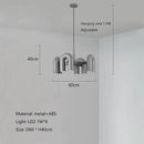 GobekUsa LED Macaron Pendant Chandelier - Modern U Shape Hanging Lamp