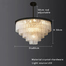 GobekUsa Elegant Crystal Glass Chandelier for Luxury Home Decor