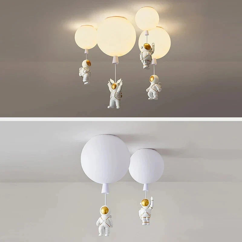 GobekUsa LED Astronaut Glass Ball Pendant Light for Children's Room, photo 6 of 23