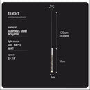 GobekUsa Crystal Column LED Chandelier: Luxury Pendant Lamp for Staircase, Modern Home Decor Lighting