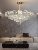 GobekUsa Crystal Ceiling Chandelier for Home Decoration in Living Room & Bedroom