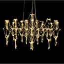 GobekUsa Crystal Chandelier Ceiling Pendant Light for Living Dining Bedroom Home Lighting