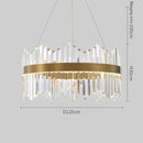 GobekUsa Crystal LED Ring Chandelier for Luxury Decor & Lighting