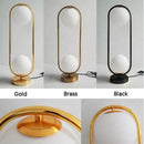 GobekUsa Golden Body Glass LED Desk Lamp - Modern Nordic Art Deco Design