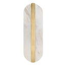 GobekUsa Alabaster Oval Marble Wall Lamp for Indoor Living Room Bedroom Kitchen Corridor Lighting