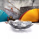 GobekUsa Elegant Flower Glass Plate Dinner Pearl Fruit Snack Jewelry Trinket Dish