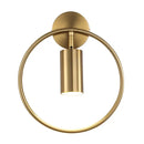 GobekUsa Adjustable LED Brass Gold Ring Wall Sconce Light for Home Hotel Bar