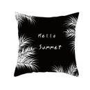 GobekUsa Black Geometry Letters Print Cushion Cover for Home Decor & Office