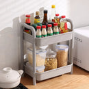 GobekUsa Kitchen Storage Cart Rolling Utility Organizer Rack Shelf Trolley Cart