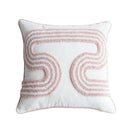 GobekUsa Cotton Loop Tufted Ivory Cushion Cover for Home Decoration