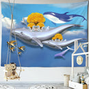 GobekUsa Dream Whale Tapestry Wall Hanging for Kids Room and Home Decor