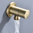 GobekUsa Brushed Gold Corner Valve Water Control for Bathroom Taps