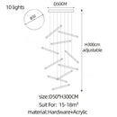 GobekUsa LED Chandelier: Luxury Indoor Lighting for Living Room, Hall, Staircase