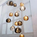 GobekUsa Crystal LED Chandelier for Living Room Staircase Kitchen Island Light