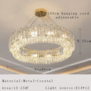 GobekUsa Crystal Pendant Chandelier Modern Luxury Dimmable Island Light Minimalist Home Decor