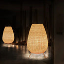 GobekUsa Lucide Colin Rattan Floor Lamp: Natural Handmade Light for Garden, Bedroom, Living Room