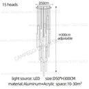 GobekUsa LED Nordic Cylinder Chandelier: Modern Indoor Lighting for Staircase & Decoration