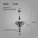 GobekUsa LED Iron Pendant Chandelier for Dining Room, Nordic Design Ceiling Light