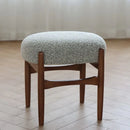 GobekUsa Ash Wood Makeup Bench Dressing Chair for Small Spaces