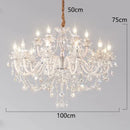 GobekUsa Crystal Chandelier: Modern Home Decoration Pendant Lights for Living & Dining Room