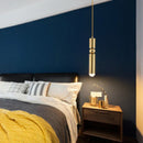GobekUsa Gold Tube Pendant Light - Kitchen Bedside Hanging Lamp by AliLamp