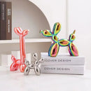 GobekUsa Abstract Ceramic Balloon Dog Sculpture for Home Office Décor