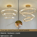 GobekUsa Crystal Chandelier: Modern Luxury Golden Lighting for Villa, Duplex Hall