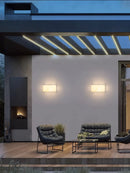 GobekUsa Art Deco Marble Cube LED Wall Sconce Indoor Outdoor IP54 Waterproof