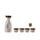 GobekUsa Ceramic Wine Sake Set with Heater and Dispenser