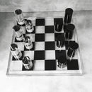 GobekUsa Geometric Crystal Chessboard: Transparent Chess Set Home Decor & Figurines