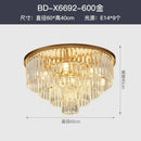 GobekUsa Crystal Gold Black LED Chandelier: Modern Multi-Storey Pendant Lamp Lighting